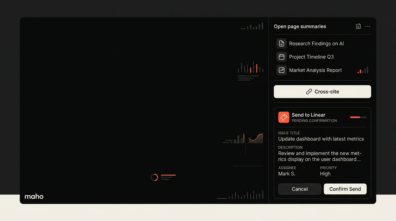 The side panel showing a multi-tab comparison