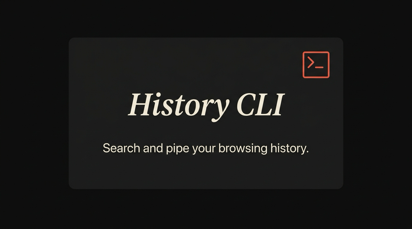 A terminal showing maho history search piped into fzf