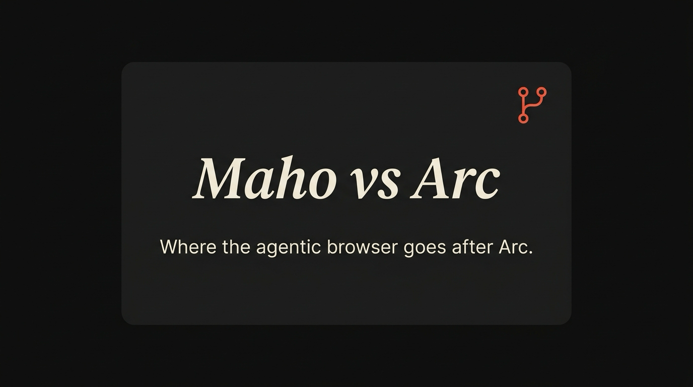 Maho and Arc, side by side