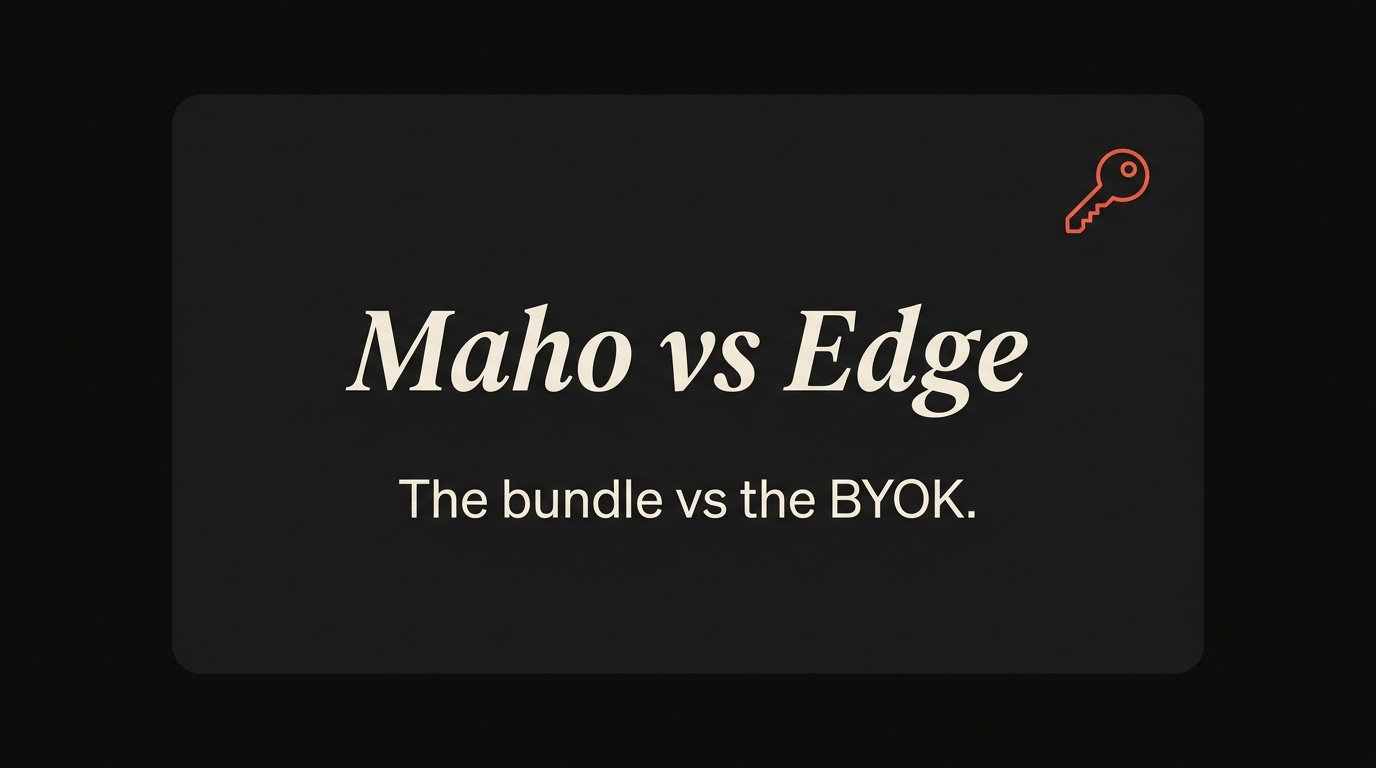 Edge with Copilot, and Maho with BYOK