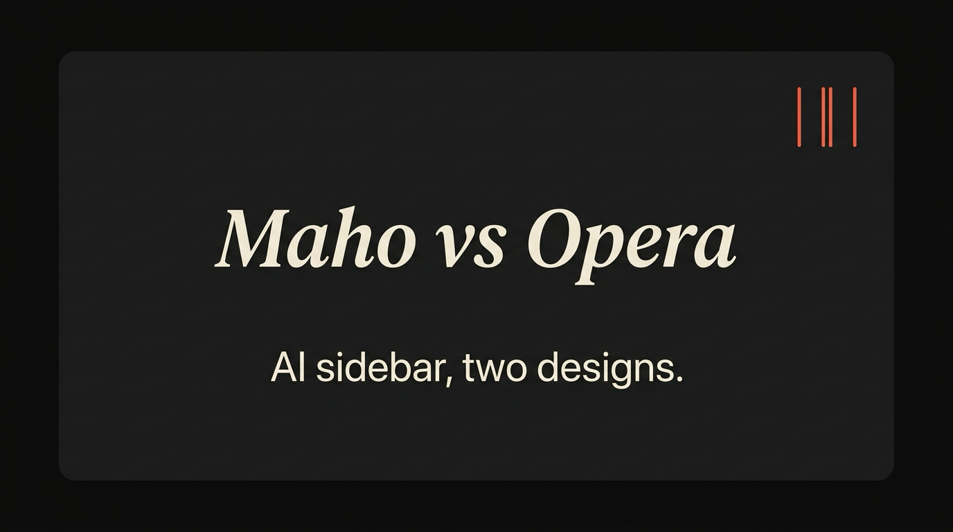 Maho vs Opera Aria comparison