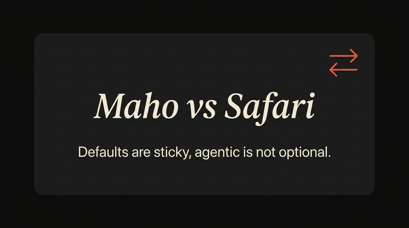 Maho and Safari on the same Mac