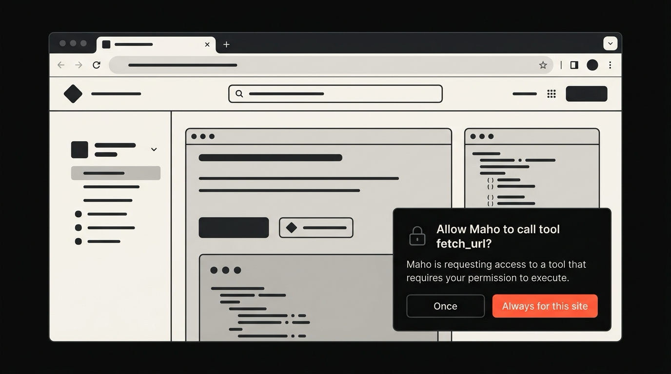 The built-in tools, listed