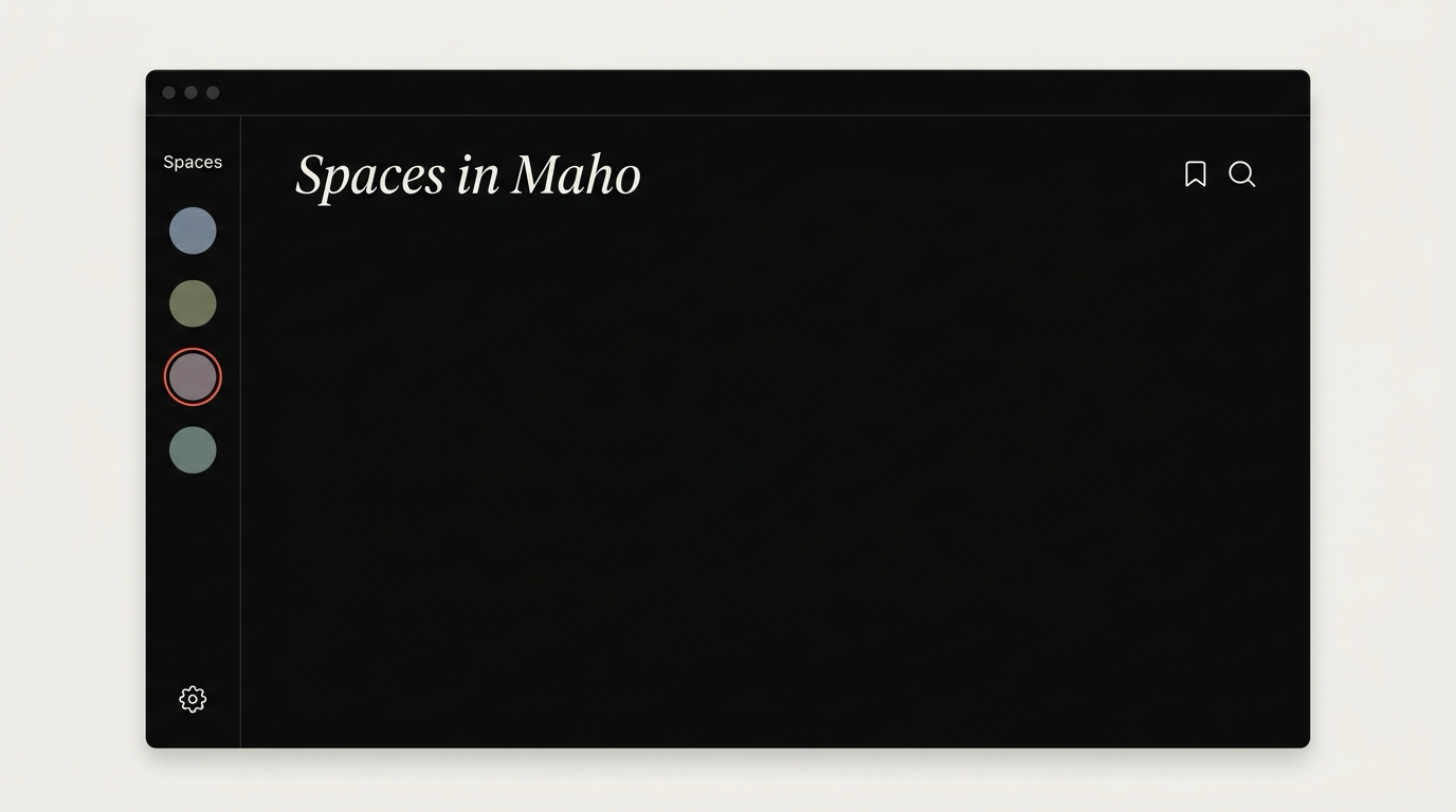 Spaces in Maho