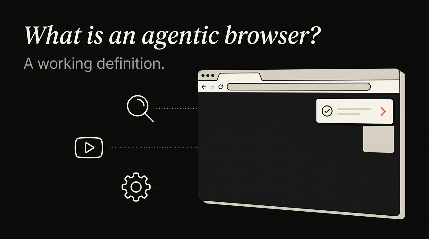 An agentic browser, defined